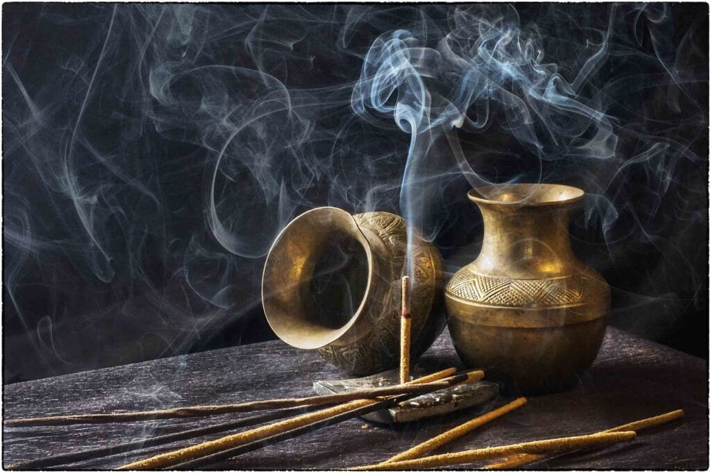 Brass and Inscense incense, indian, aromatic