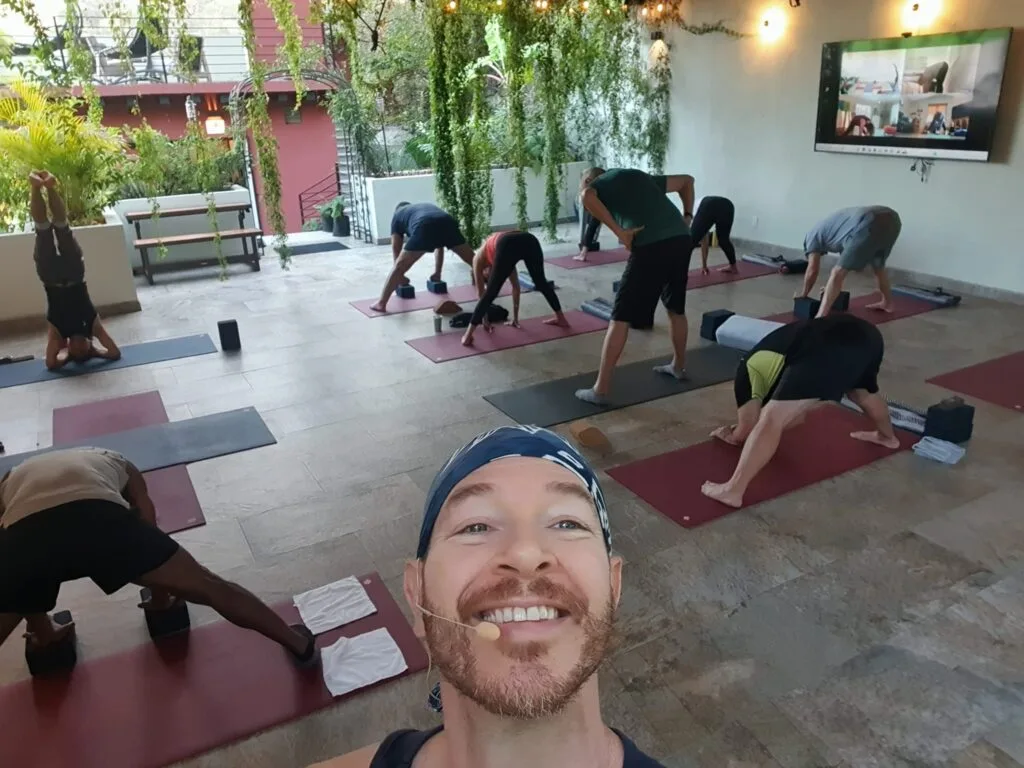 Yoga for Any-Body at the Vallarta Breeze Yoga Puerto Vallarta Yoga Studio.
